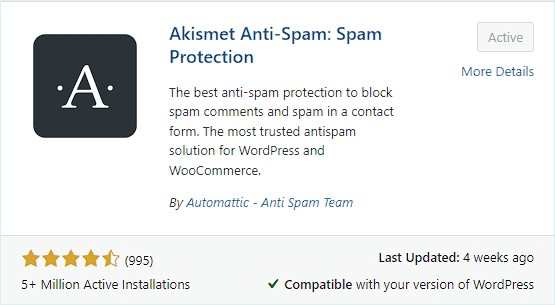 Akismet Anti-Spam: Spam Protection